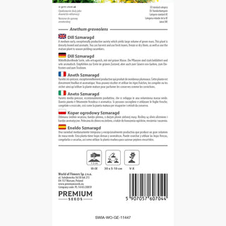 Aneth Szmaragd - Couleur émeraude et saveur fraîche