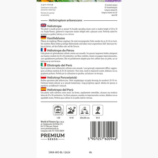 Héliotrope du Pérou - Parfum vanillé au jardin - Heliotropium arborescens
