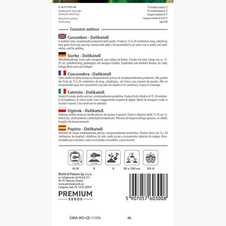 Concombre - Delikateß - Petits fruits juteux, précoce et très productif