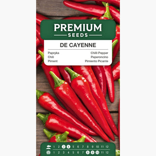 Piment - De Cayenne - Très aromatique et piquante, pour culture en plein champ et sous abris