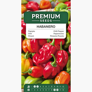 Piment Habanero Mélange - Reine des saveurs piquantes, idéale pour marinades et sauces - Capsicum chinense