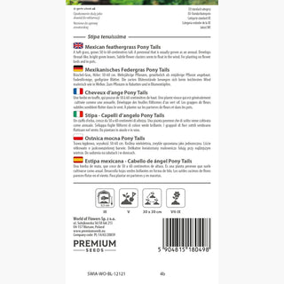 Cheveux d’Ange Pony Tails - Épis longs et flottants, très ornementaux, faciles à entretenir - Stipa tenuissima