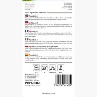 Agastache - Robuste, floraison tout l'été, épis lavande et blancs - Agastache mexicana