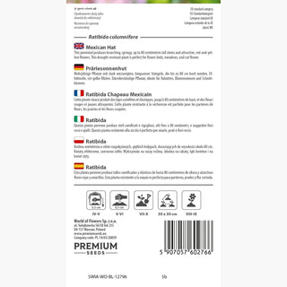 Ratibida Chapeau Mexicain - Fleurs jaunes et orange impressionnantes - Ratibida columnifera