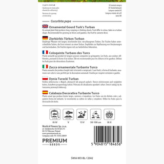Coloquinte Turbans des Turcs - Fruits exotiques, décoratifs et durables