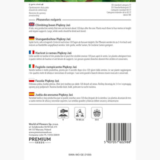 Haricot à rames Piękny Jaś - Excellentes qualités gustatives et nutritionnelles