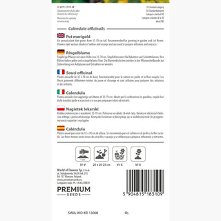 Souci Officinal - Parfait pour les massifs, idéal pour les problèmes de peau - Calendula officinalis