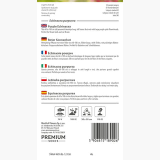Échinacée Pourpre - Vivace, ornementale, mellifère, facile à cultiver, résistante au gel - Echinacea purpurea
