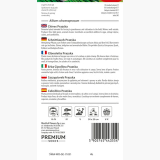 Ciboulette Prazska - Saveur et arôme excellents, haute productivité