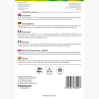 Tournesol - Roi des en-cas et ornement de jardin ! - Helianthus annuus