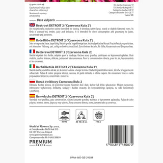 Betterave Boule Rouge 2 - Productivité exceptionnelle et robustesse, goût excellent