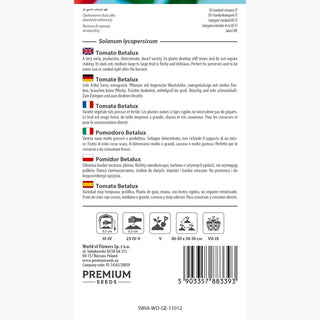 Tomate Betalux - Récolte précoce, goût exceptionnel