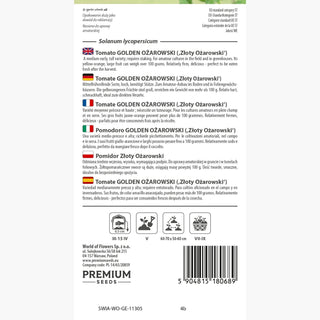 Tomate Golden Ożarowski - Délicieusement charnus, faciles à cultiver, juteux et pleins de saveur