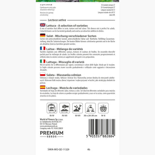 Laitue – Mélange de Variétés - Saveurs et couleurs variées pour les salades