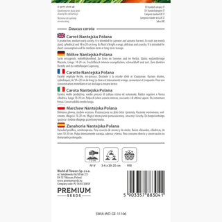 Carotte Nantejska Polana - Fiable, productive et pleine de saveur ! Juteuse et douce