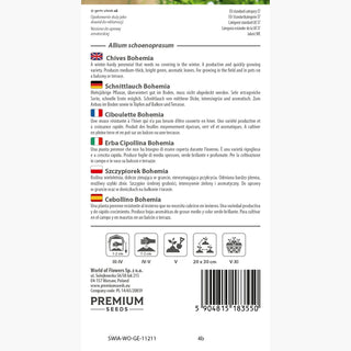 Ciboulette Bohemia - Arôme intense, rendement élevé et croissance vigoureuse