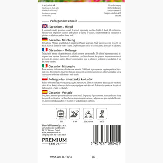 Géranium - Mélange - Palette riche de couleurs, floraison abondante - Pelargonium zonale
