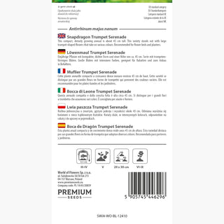 Muflier - Trumpet Serenade - Fleurs en trompette, très belles et colorées ! - Antirrhinum majus nanum