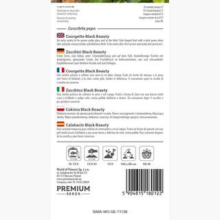 Courgette Black Beauty - Explosion de saveur juteuse, pour friture, mijotage et grillades !