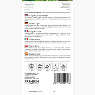 Courgette Tapir - Idéale pour cuisson, friture et farce !