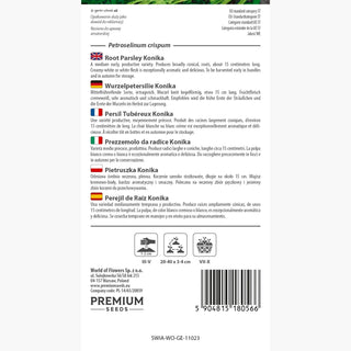 Persil Tubéreux Konika - Goût exquis, récoltes abondantes