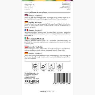 Tomate Maliniak - Fruits juteux, culture facile, parfaits crus et pour conserves
