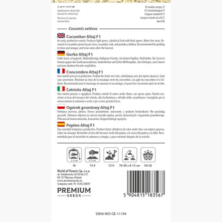 Concombre Altaj F1 - Rendement élevé, récolte précoce