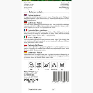 Chicorée frisée - De Meaux - Adaptée à la culture d’automne - Cichorium endivia