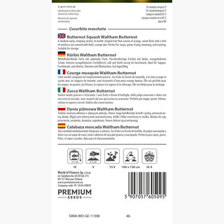 Courge musquée - Waltham Butternut - Goût de noisette et texture crémeuse