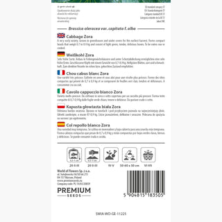 Chou cabus blanc Zora - Récolte rapide et saveur délicate