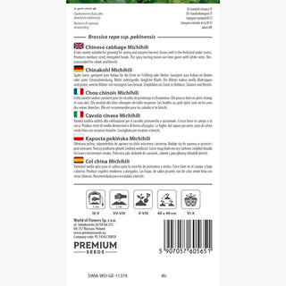 Chou chinois Michihili - Délicieuse, facile à cultiver