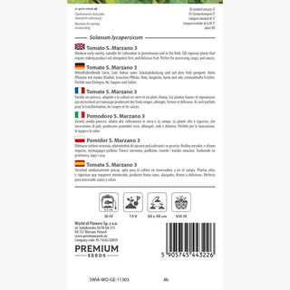 Tomate S. Marzano 3 - Super productive et arôme exceptionnel, un succès garanti