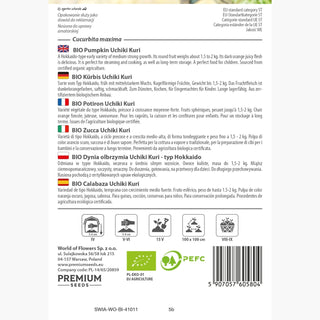 BIO Potiron Uchiki Kuri - Variété japonaise, idéale pour la cuisson