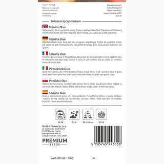 Tomate Duo - Super productive, fruits rouges juteux !