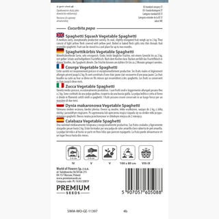 Courge - Vegetable Spaghetti - Curiosité culinaire pour le jardin