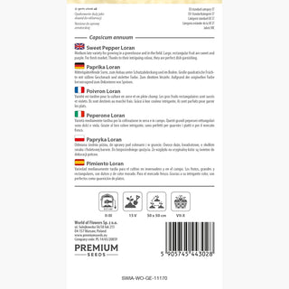 Poivron Loran - Couleur atypique, goût exceptionnel !