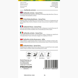 Gaillarde Vivace - Aurea Pura - Résistante au soleil et à la sécheresse - Gaillardia aristata