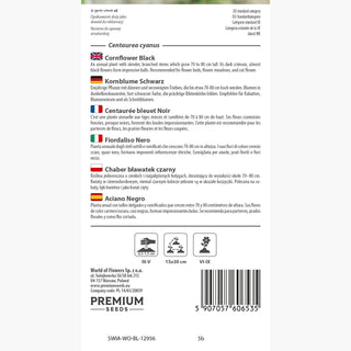 Centaurée bleuet Noir - Noir rare - Centaurea cyanus