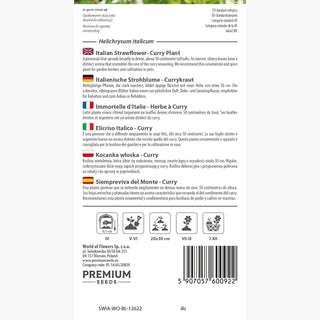 Immortelle d'Italie - Herbe à Curry - Trésor aromatique et décoratif - Helichrysum italicum