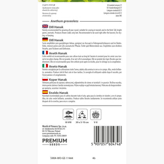 Aneth Hanak - Variété précoce à saveur intense