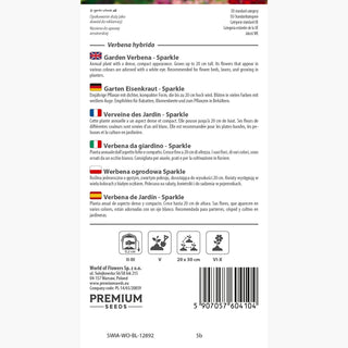 Verveine des Jardin - Sparkle - Basse et compacte, idéale pour les jardinières - Verbena hybrida