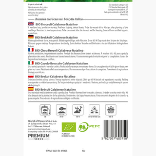 BIO Chou Brocoli Calabrese Natalino - Bombe verte de vitamines biologiques dans votre cuisine