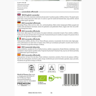 BIO Lavande officinale - Parfum apaisant, propriétés précieuses - Lavandula officinalis