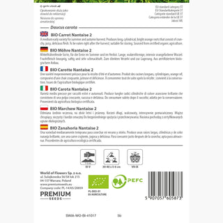 BIO Carotte Nantaise 2 - Carotte précoce à la saveur juteuse
