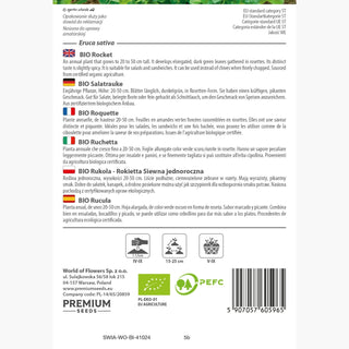 BIO Roquette - Croissance rapide et saveur intense